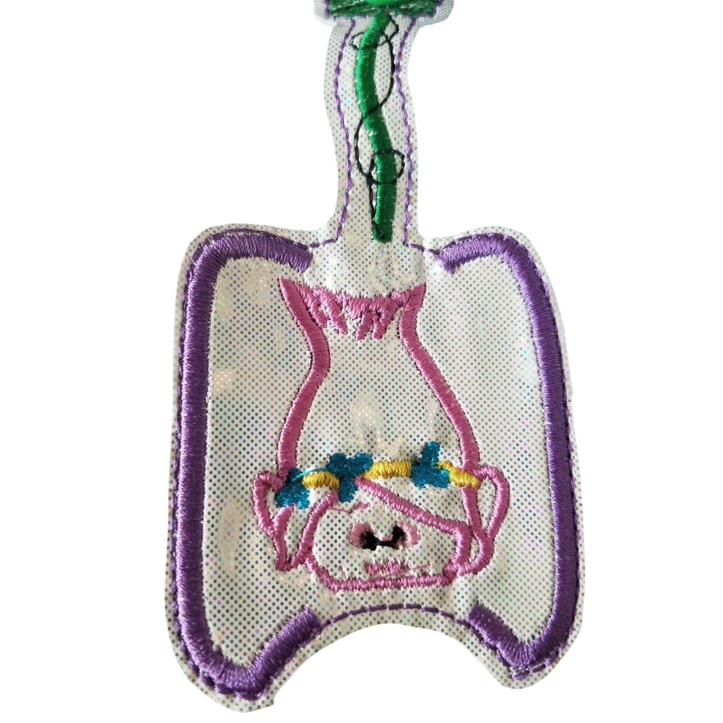 Bath & Body Works 1 oz Hand Sanitizer Set of 5 Trolls Embroidered Faux Leather Holder