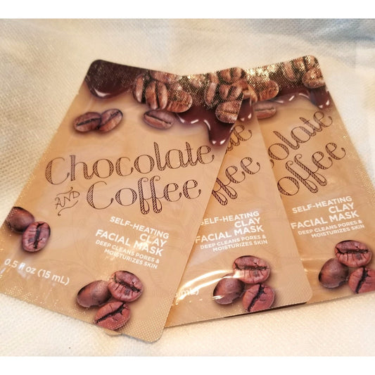 3x CVS Chocolate and Coffee Self-Heating Clay Facial Mask Sealed 3 Packs New