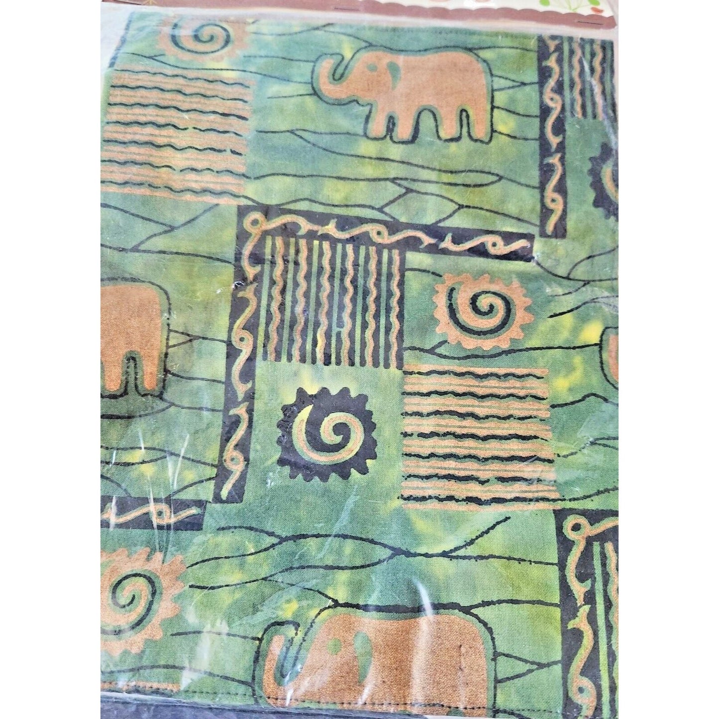 Our Little Messes Notebook Cover Reusable Elephants Wipe off  9.75"  x 7.5 "
