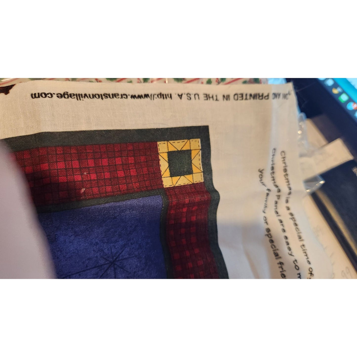 Craft Kit Whispering Pines Christmas Panel 36 x 60 Make several items applique