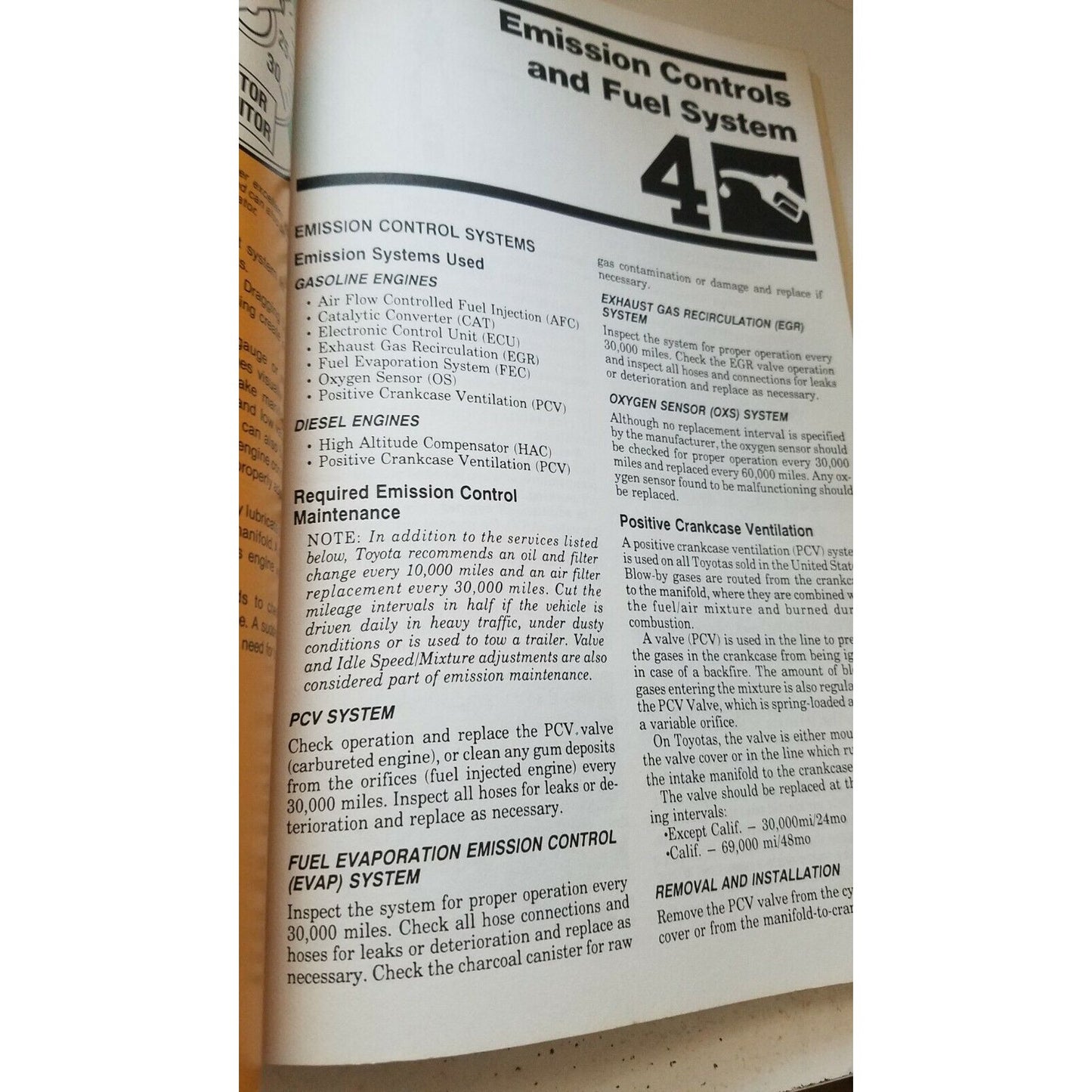 1983 -1986  Chilton's Toyota Camry   Repair & Tune-Up Manual