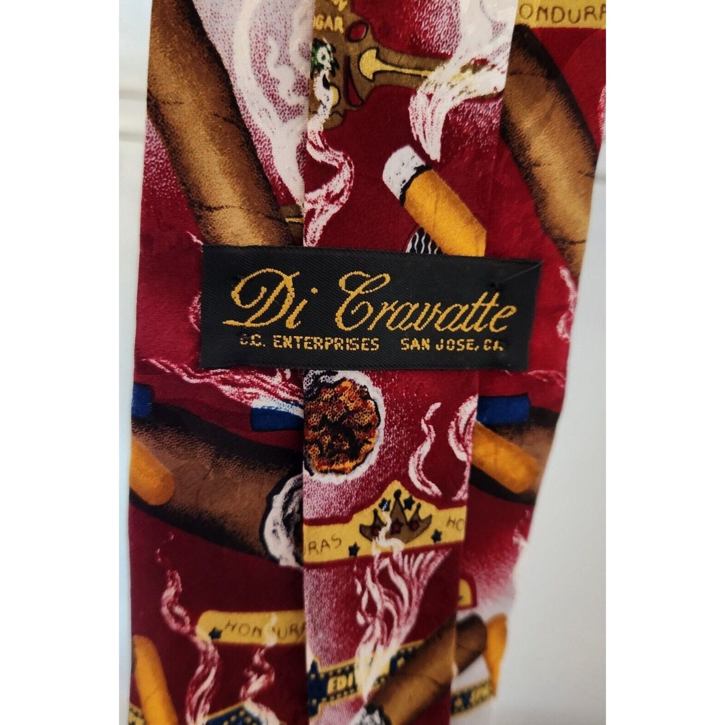 Silk Tie Brand Di Cravatte Cigar Special Edition Honduras  56" x 4"  100% Silk