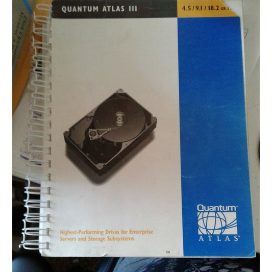 Manual Quantum Atlas III 4.5 / 9.1 / 18.2 GB SCSI Highest Performing Drives
