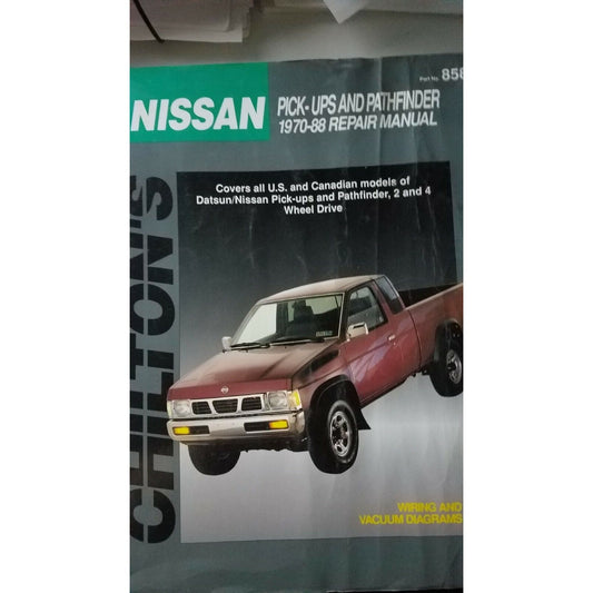 1970-88  Chilton's Nissan Pick-Up Pathfinder  Repair Manual # 8585