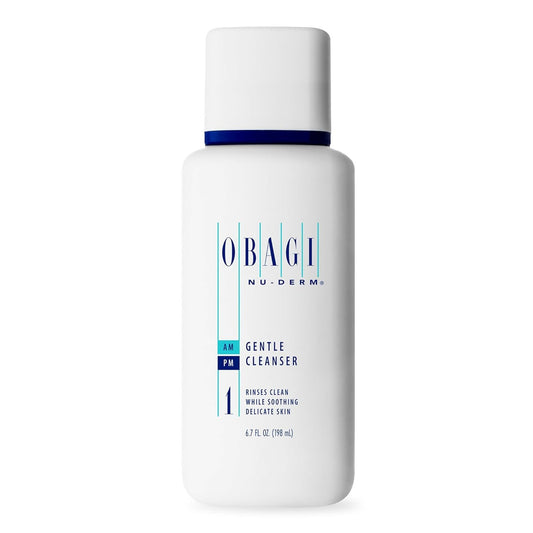Obagi Nu-Derm Gentle Face Cleanser for Normal to Dry Skin, Daily Facial Cleanser Gently Removes Dirt, Oil, Makeup, and impurities, 6.7 Fl Oz