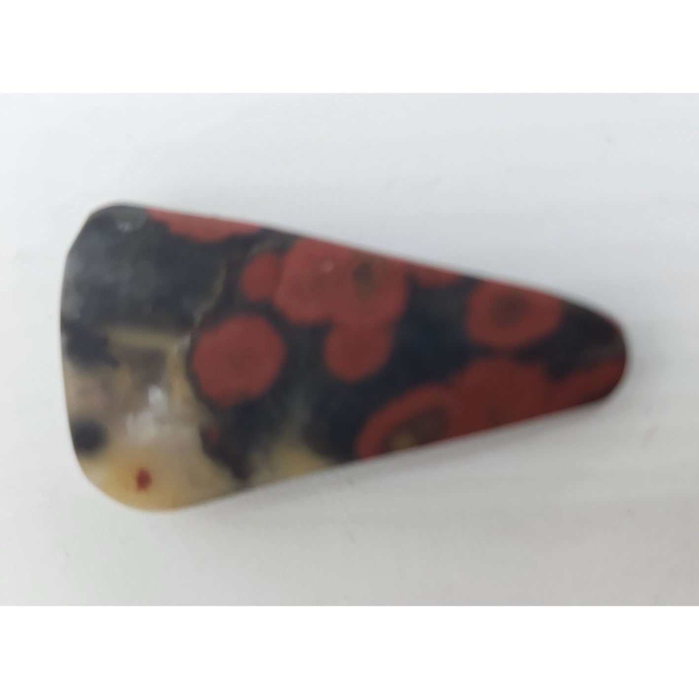 Gemstone Loose Morgan Hill Poppy Jasper Stone Cabochon Pendant Size 35 ct  6.9 gr