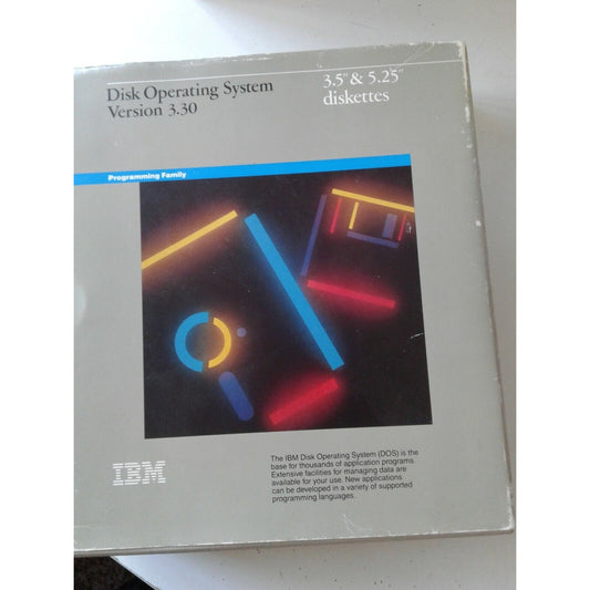 IBM Disk Operating System Version 3.30 3.5 & 5.25 Diskettes 1987