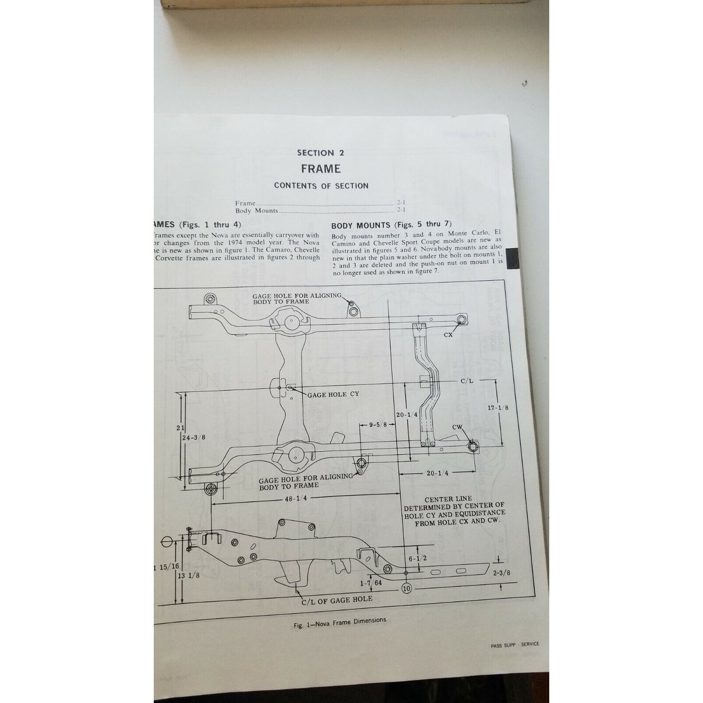 1975 Chevrolet Chevelle Camaro Monte Carlo Nova Corvette Auto Service Guide