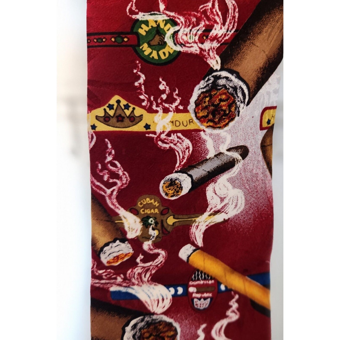 Silk Tie Brand Di Cravatte Cigar Special Edition Honduras  56" x 4"  100% Silk