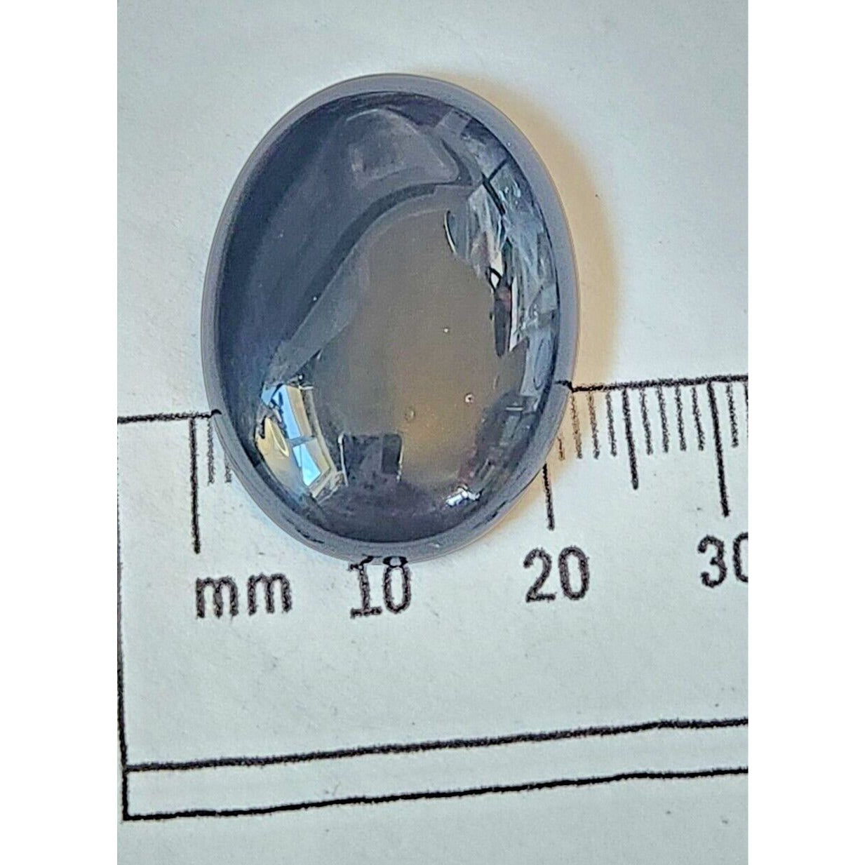 Gemstones Loose Black Onyx Cabochon 6.6 gr Pendant Size 24 mm x 32 mm