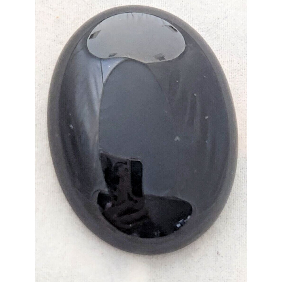 Gemstones Loose Black Onyx Cabochon 16.2 gr Pendant Size 42 mm x 30 mm