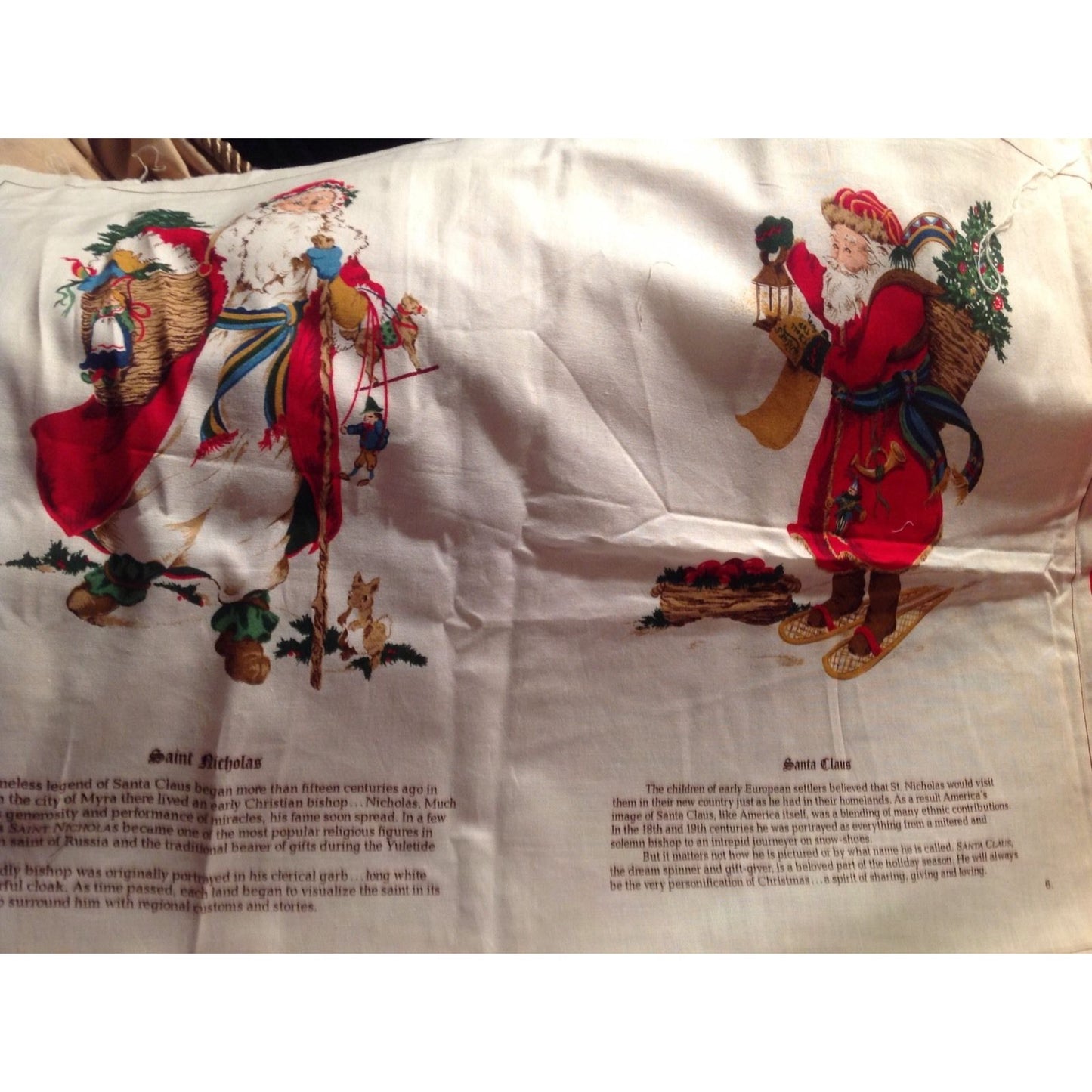 Craft Kit Father Christmas The Legend of Santa Claus Book Fabric with Instructions 44" x 36" Cranston Printworks
