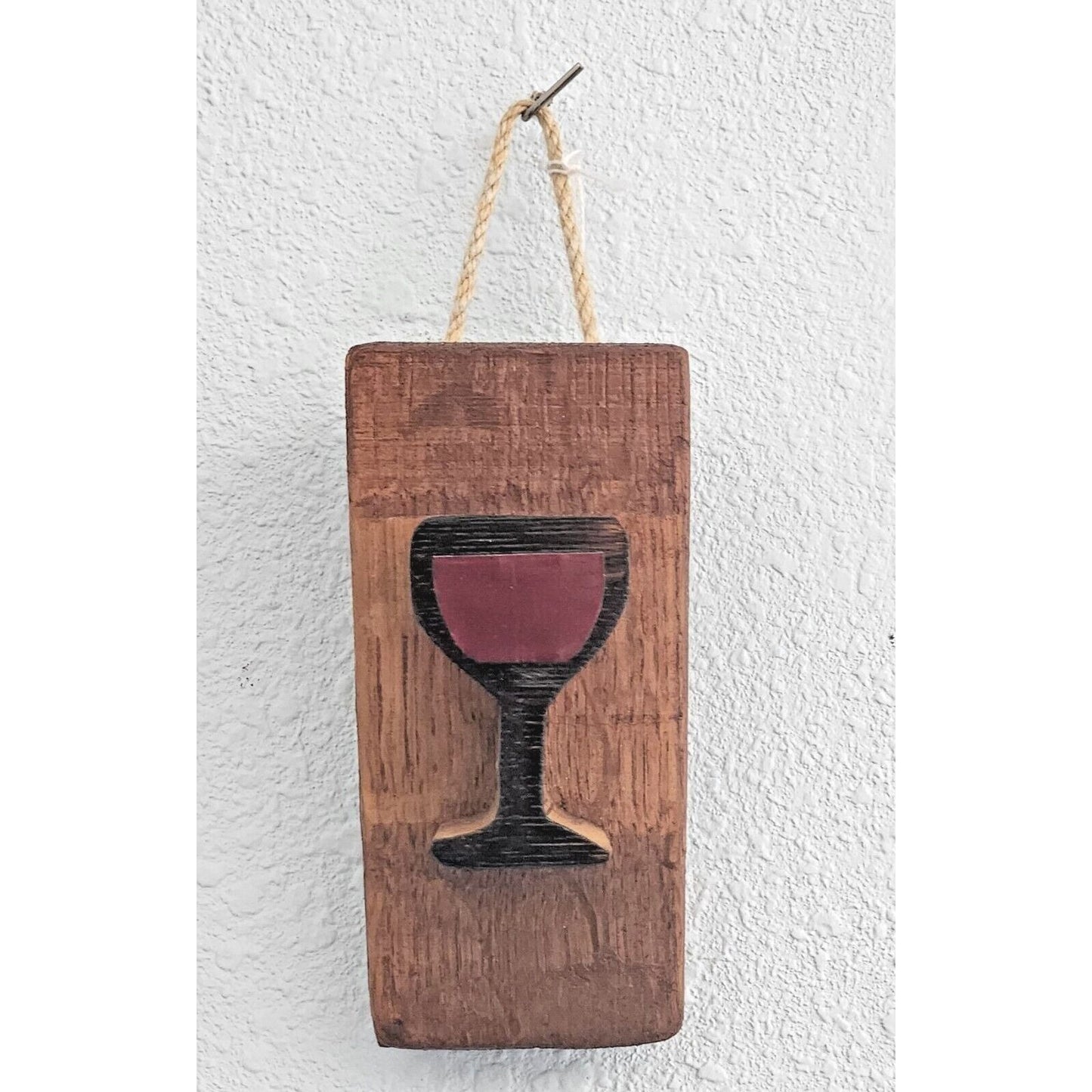 Sign Wine Barrel Red Wine Glass Wine Stave Toasted Craft paper