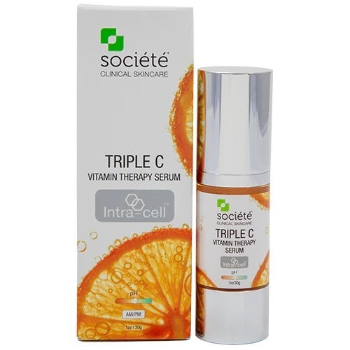 Skin Care Societe Triple C Vitamin Therapy Serum 1 oz new