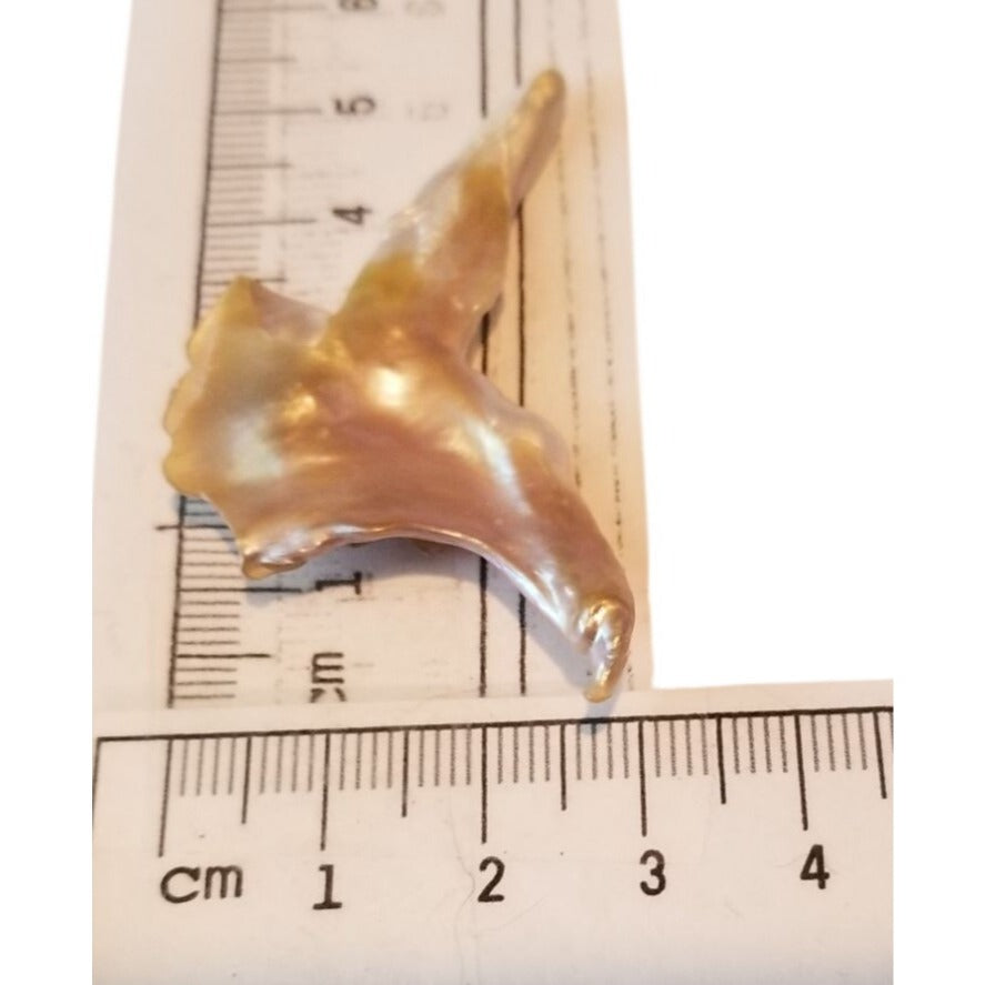 Loose Baroque Bird Wimgs Freshwater Keshi 24 ct  4.8 gr  5.5 cm  x 3 cm