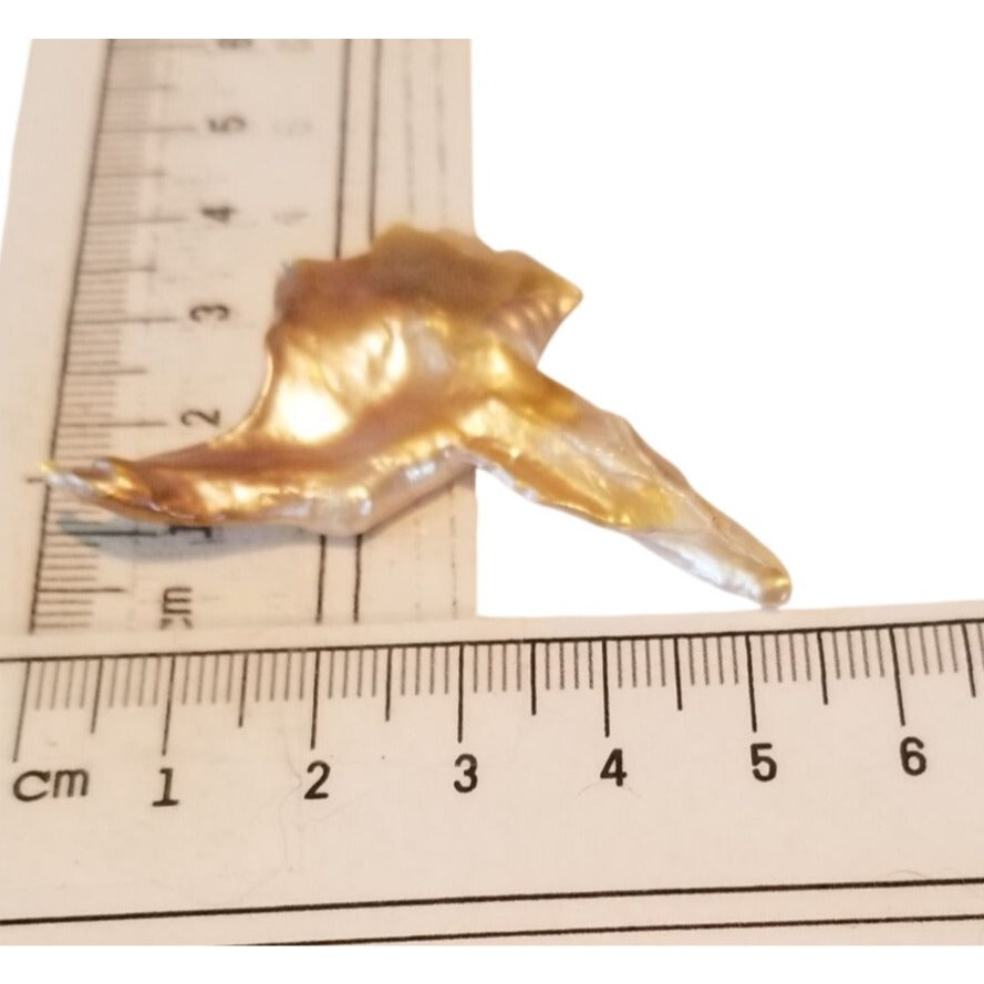 Loose Baroque Bird Wimgs Freshwater Keshi 24 ct  4.8 gr  5.5 cm  x 3 cm