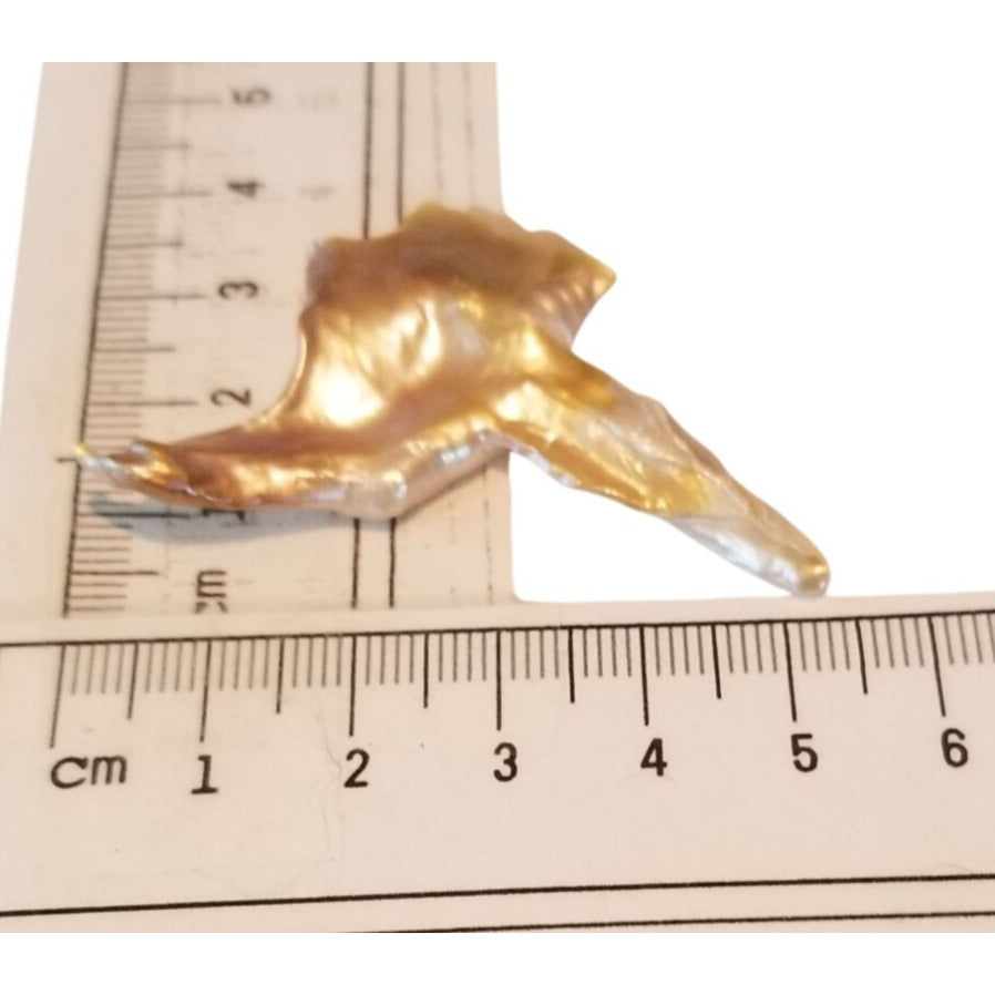 Loose Baroque Bird Wimgs Freshwater Keshi 24 ct  4.8 gr  5.5 cm  x 3 cm