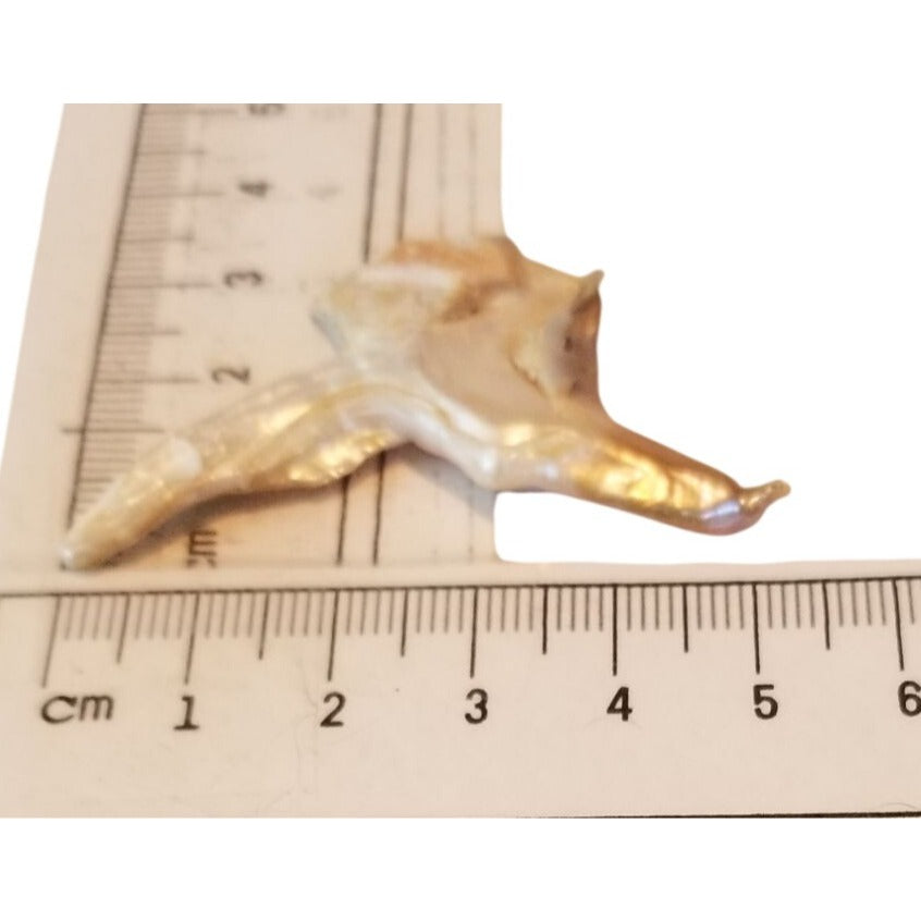 Loose Baroque Bird Wimgs Freshwater Keshi 24 ct  4.8 gr  5.5 cm  x 3 cm
