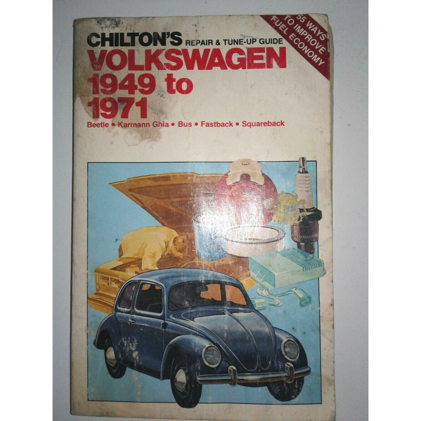 1949 -1971  Volkswagen Chilton's Repair & Tune-Up Guide Beetle Ghia Bus Fastback