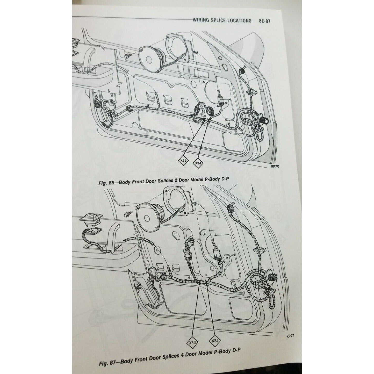 1988 Chrysler Service Manual Wiring Diagrams Front Wheel Drive Car Pub