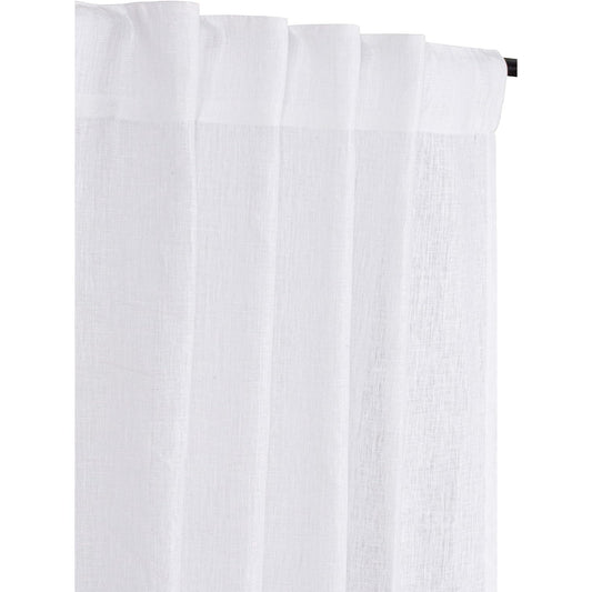 2Pack Cotton Slub Curtain With Back Loop - 50 X 84" WHITE SKU 74562