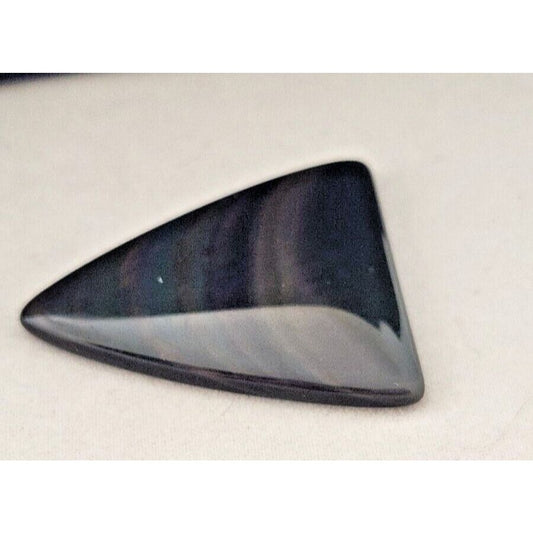 Gemstones Loose Obsidian  Cabochon 8.9 gr Pendant Size 40 mm x 32 mm x 5 mm