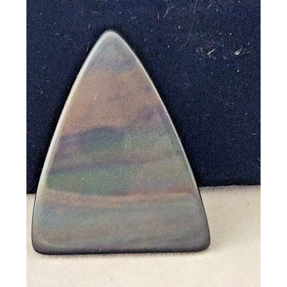Gemstones Loose Obsidian  Cabochon 8.9 gr Pendant Size 40 mm x 32 mm x 5 mm