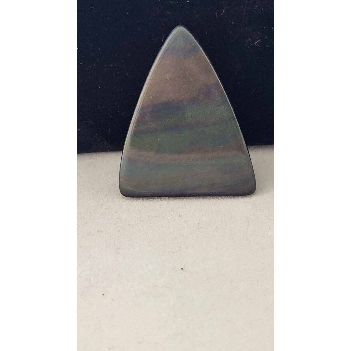 Gemstones Loose Obsidian  Cabochon 8.9 gr Pendant Size 40 mm x 32 mm x 5 mm