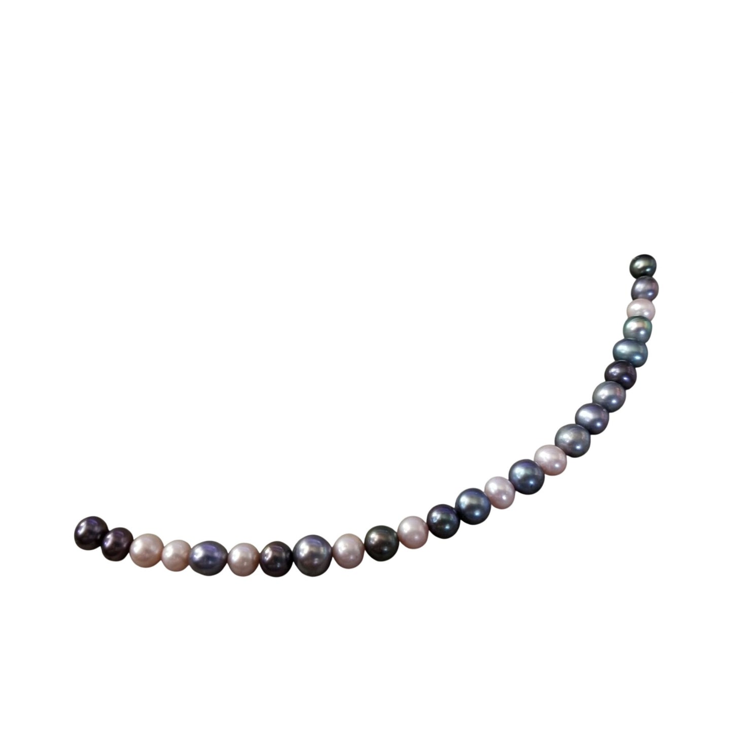 Loose Pearl Peacock  Pearl Bag H 5  Round 8 mm  Bin Pearl  25  Pcs   63 ct  12.6   gr  7" Drilled