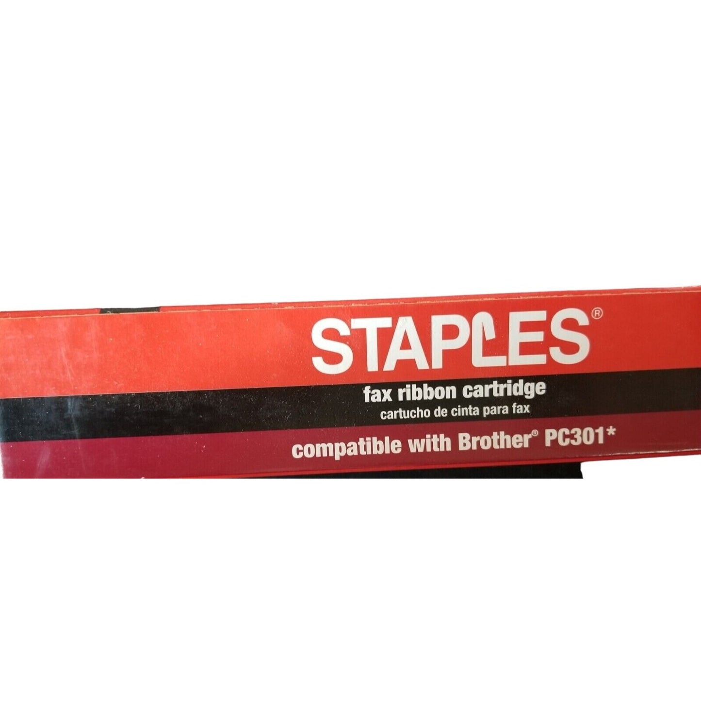 Staples fax ribbon cartridge model #SFB-45C(compatible with Brother PC301