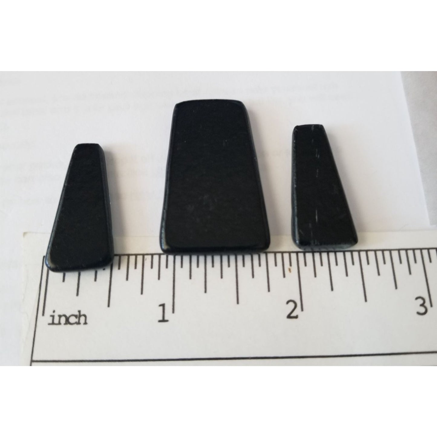 Gemstone Loose Set of 3  Dichroic glass 56.5 ct  11.3 gr 1" x 0.5"  1 1/2 x 0.75"  # 1