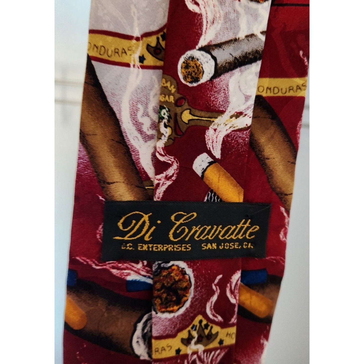 Silk Tie Brand Di Cravatte Cigar Special Edition Honduras  56" x 4"  100% Silk