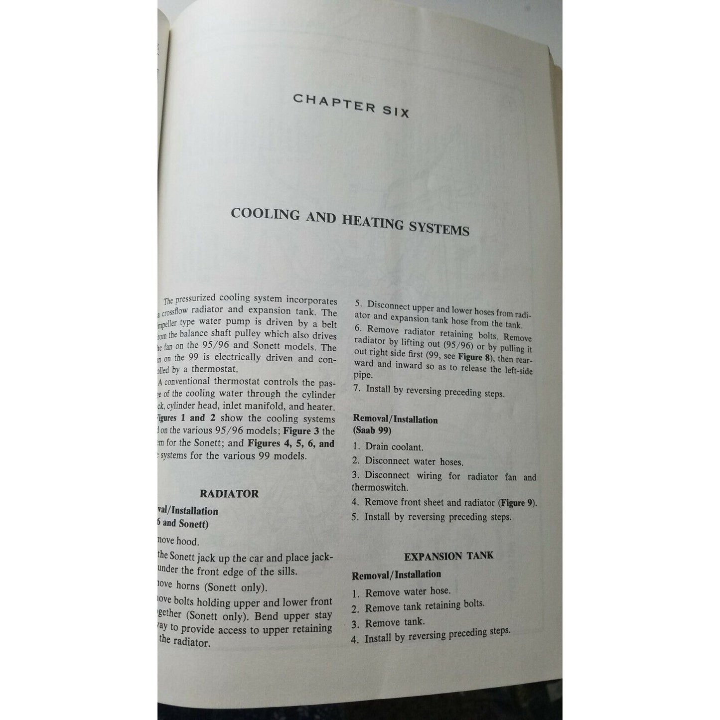 1967 - 1976 Clymer Publication SAAB Service Repair Handbook 95 96 99 Sonete