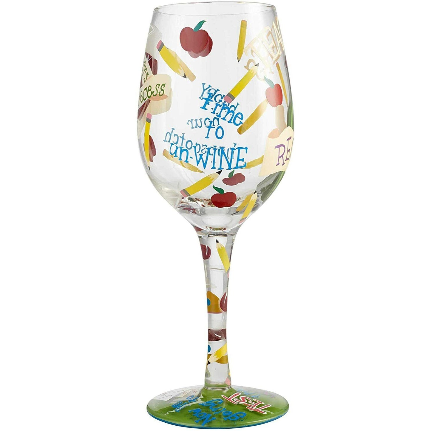 Lolita Wine Glass Love My Wine Teacher's Recess Boxed
