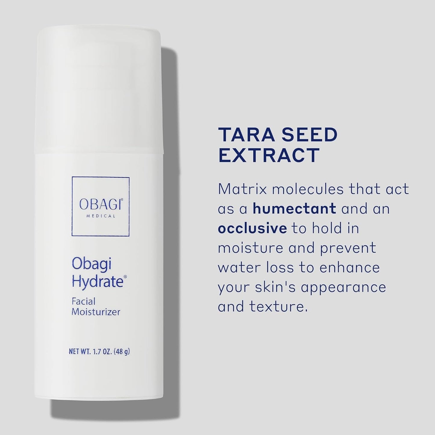 Obagi Hydrate Facial Moisturizer 1.7 ox Intensely Hydrating All Day Moisturizer