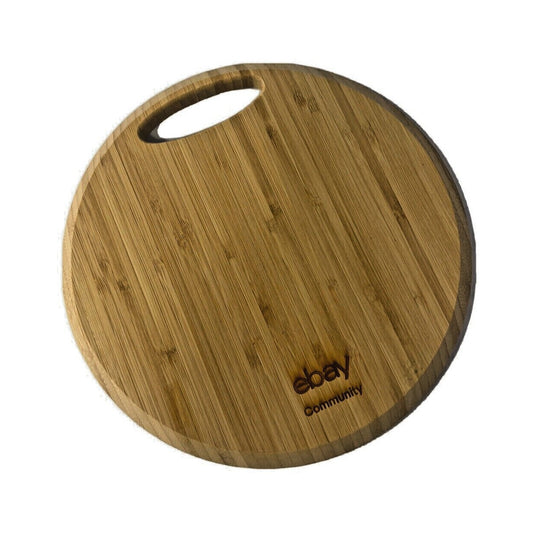 eBay Community Bamboo Charcuterie Cutting Board with Handle 8" round