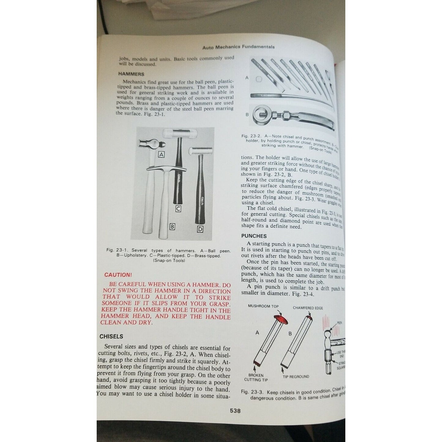 1982 Auto Mechanics Fundamentals Martin W Stockel