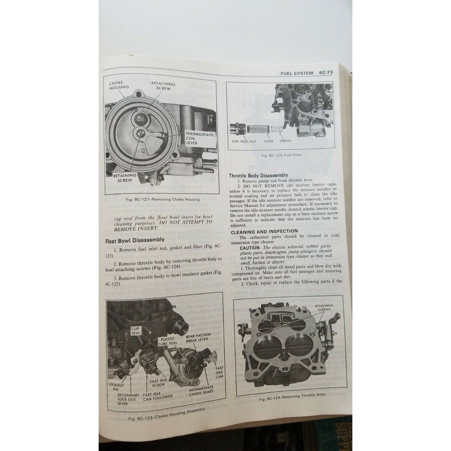 1978 Chevrolet Malibu Camaro Monte Carlo Nova Corvette Auto Service Manual