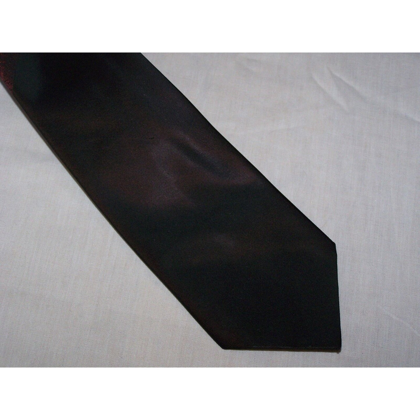 Tie Men's Polyester Neck Tie Burnt Orange Black Geometric Dacron Madmen Style