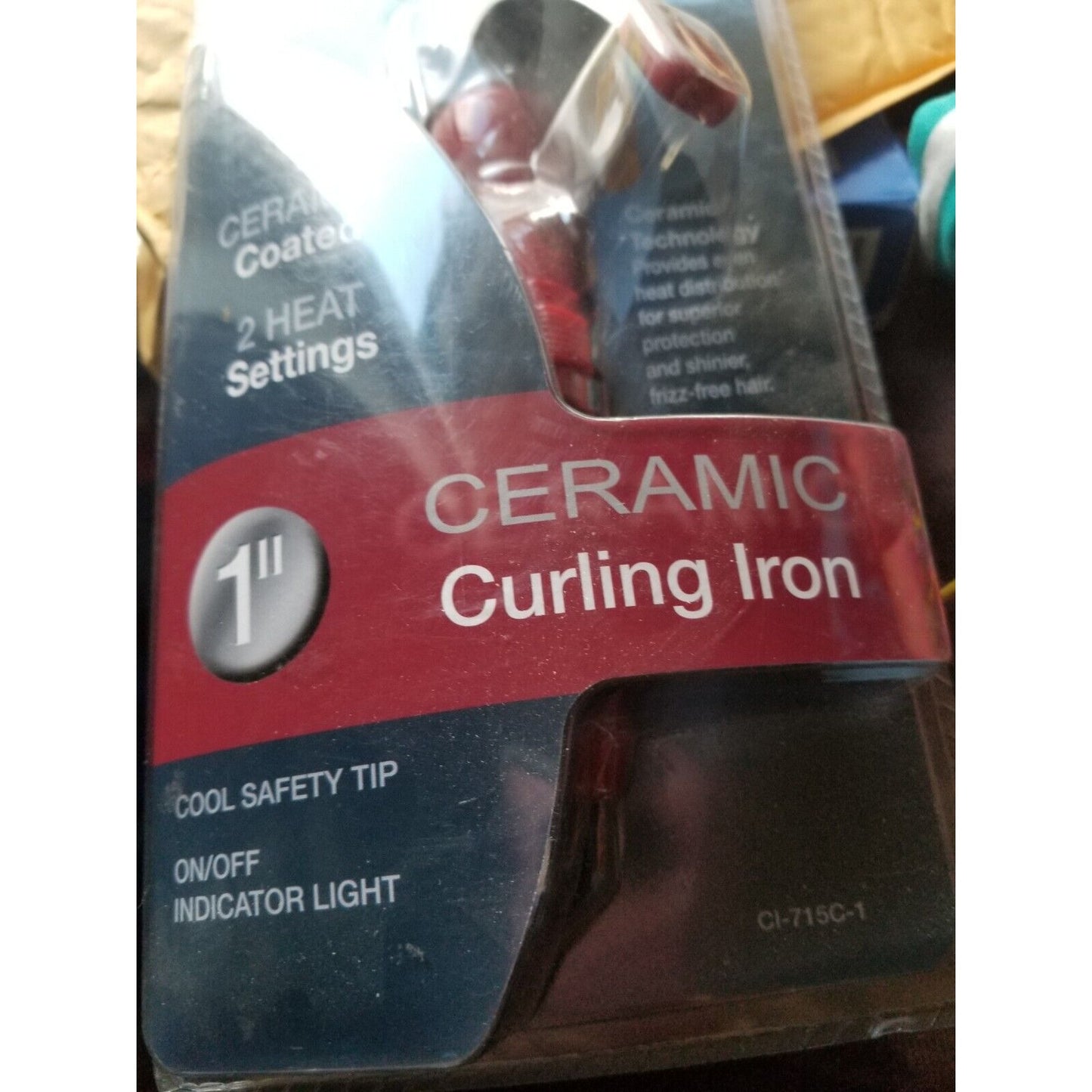 Select Pro 1 Inch Ceramic Curling Iron 2 Heat Settings Swivel Cord Cl-715C-1