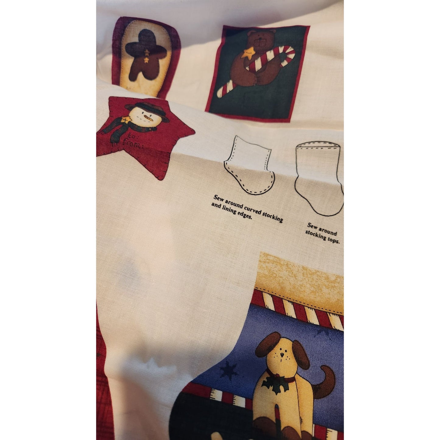 Craft Kit Whispering Pines Christmas Panel 36 x 60 Make several items applique