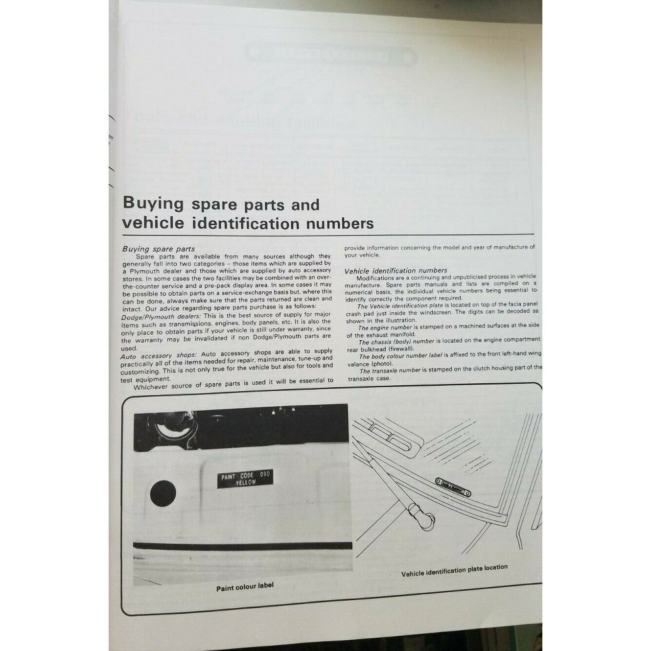 Book 1978 thru 1987  Haynes Dodge Colt Plymouth Champ Owners Workshop Manual