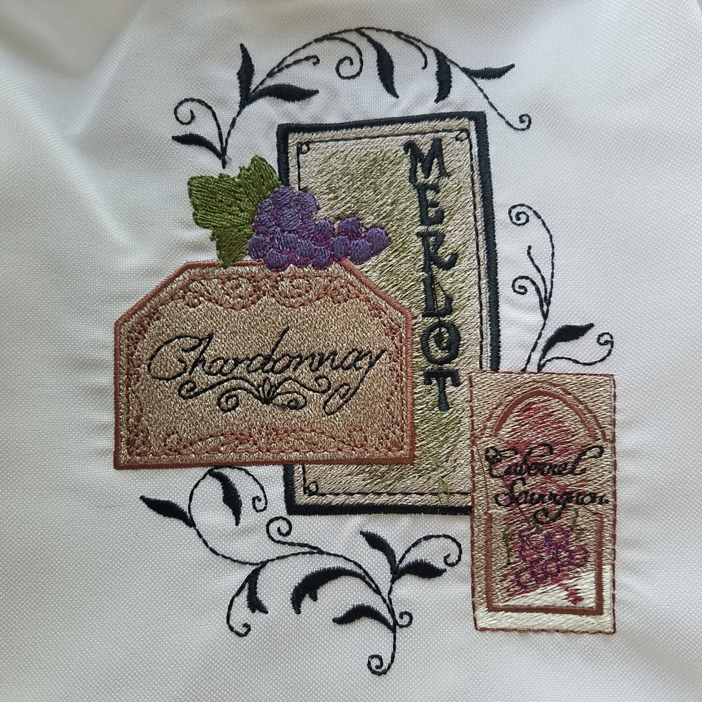 Apron White Chef Long  30" x 26" Embroidered Neck Strap Tie Stain resistant