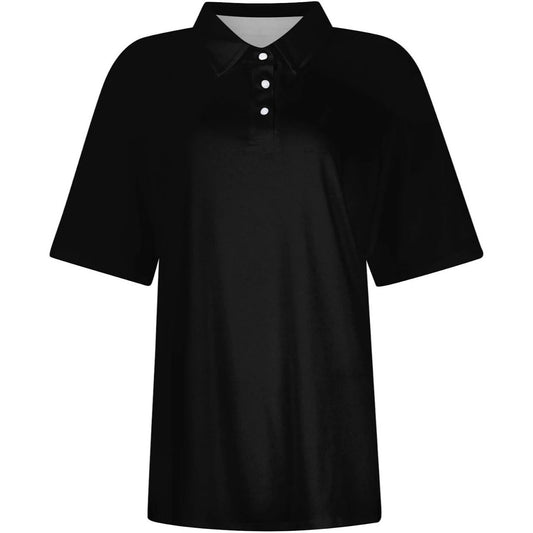 Polo Shirt Black Short Sleeves Jerzees  50/50 Cotton  Polyester Size X Large Comfort Fit