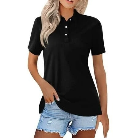 Polo Shirt Black Short Sleeves Jerzees  50/50 Cotton  Polyester Size X Large Comfort Fit