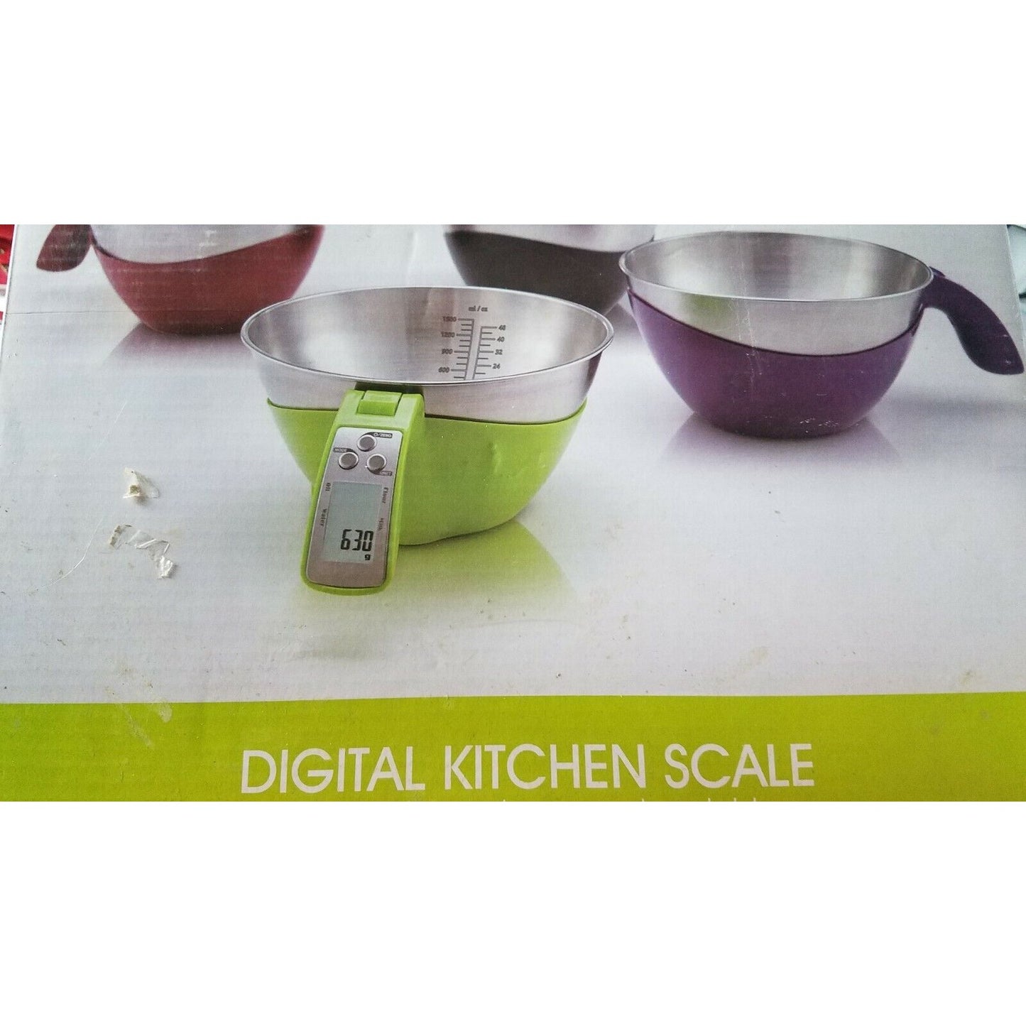 Supreme Housewares Electronic Digital Kitchen Scale Green