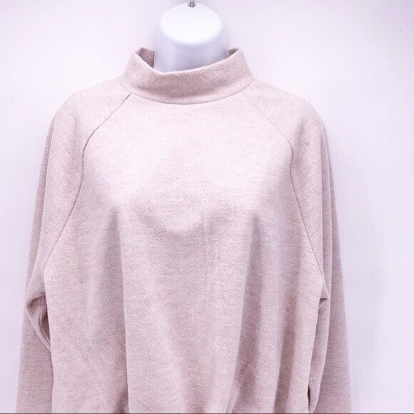 Sweatshirt Prologue Women's Size XXL Long Sleeve Tie Waist Neutral Heather