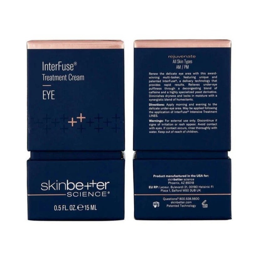 Skincare SkinSkiIn Better IterFuse Treatment Cream EYE 0.5 oz  Crow’s feet, wrinkles, puffiness  unpowerful,   eye cream -eye darkness. e