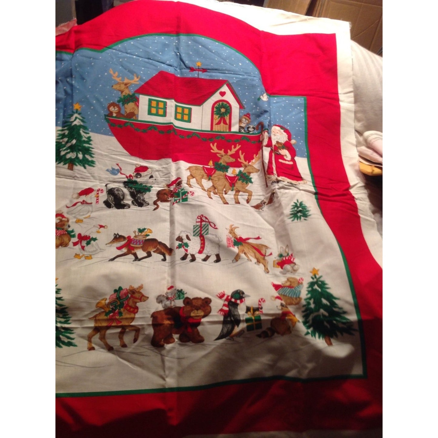 Craft Kit Father Christmas The Legend of Santa Claus Book Fabric with Instructions 44" x 36" Cranston Printworks