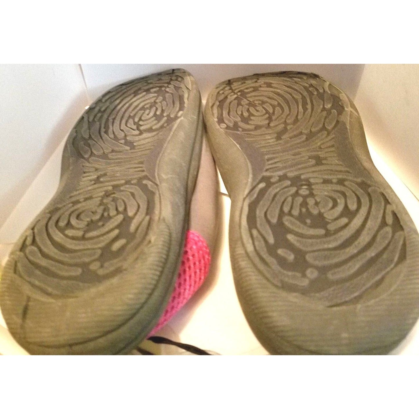 Shoes Water Shoes Size 7 - 8  Swim Pink & Grey Women's Aqua Rubber Sole